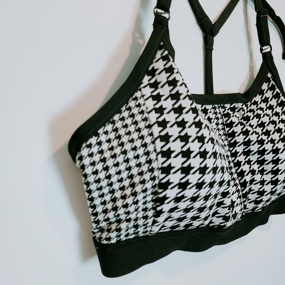 Nike‎ Indy Icon Clash Houndstooth Print Padded Sports Bra Racerback Low Impact - Picture 9 of 9